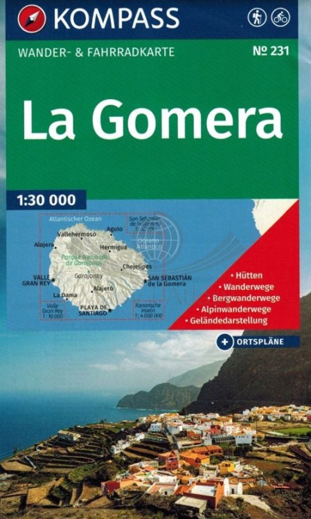 La Gomera 1:30 000. Mapa turystyczna 231 wydawnictwa Kompass. Okładka