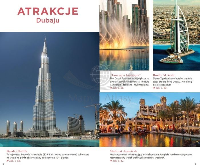 Dubaj. Przewodnik travelbook wydawnictwa Bezdroża. Przykładowe strony 1