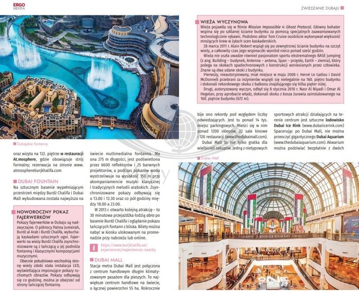 Dubaj. Przewodnik travelbook wydawnictwa Bezdroża. Przykładowe strony 3