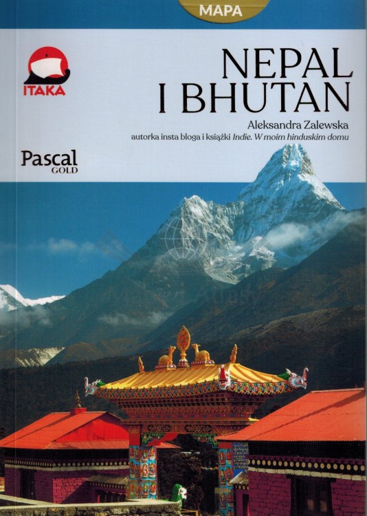 Nepal i Bhutan. Przewodnik z mapą wydawnictwa Pascal GOLD. Okładka