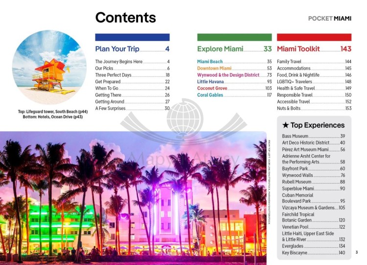 Miami. Przewodnik Pocket z mapą wydawnictwa Lonely Planet. Spis treści