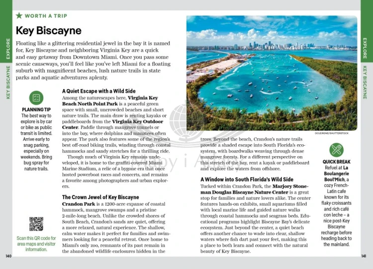 Miami. Przewodnik Pocket z mapą wydawnictwa Lonely Planet. Przykładowe strony 5