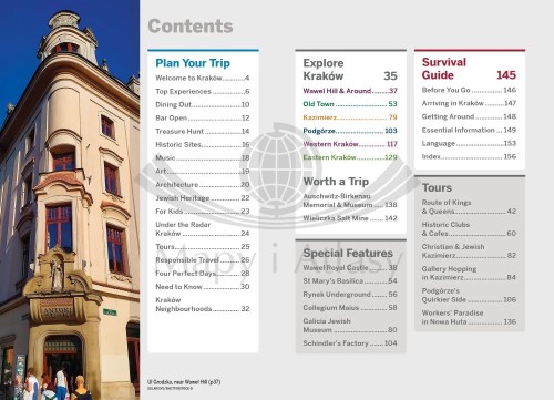 Kraków. Przewodnik Pocket z mapą wydawnictwa Lonely Planet. Spis treści