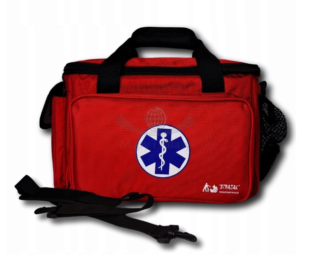 Torba medyczna. TRM-38 + wyposażenie wkład DIN 13164. Pierwsza pomoc