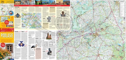 Podlasie. Laminowana mapa turystyczna + Miniprzewodnik wydawnictwa ExpressMap. Strona pierwsza