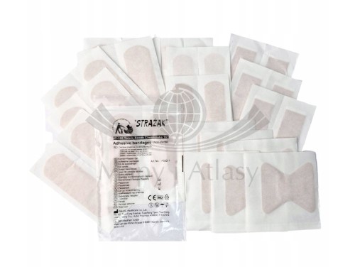 Plastry. Zestaw plastrów opatrunkowych 30 sztuk DIN 13157