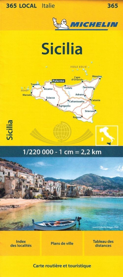 Sycylia 1:220 000. Mapa samochodowo-turystyczna 365. Michelin