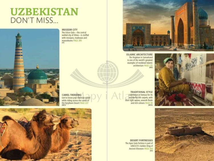 Uzbekistan. Przewodnik turystyczny wydawnictwa Bradt Guides. Przykładowe strony 1
