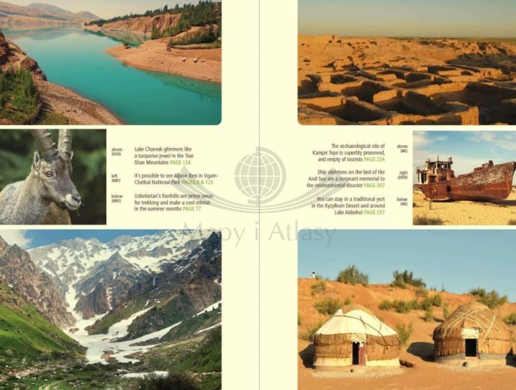 Uzbekistan. Przewodnik turystyczny wydawnictwa Bradt Guides. Przykładowe strony 3
