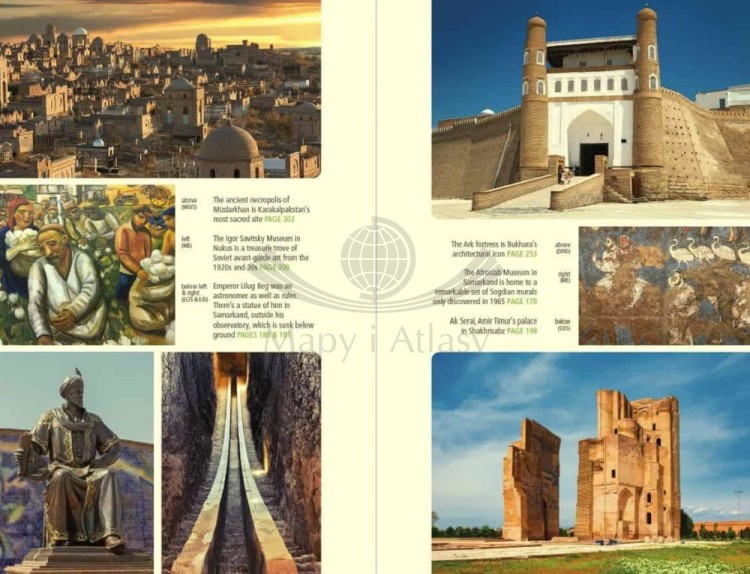 Uzbekistan. Przewodnik turystyczny wydawnictwa Bradt Guides. Przykładowe strony 4