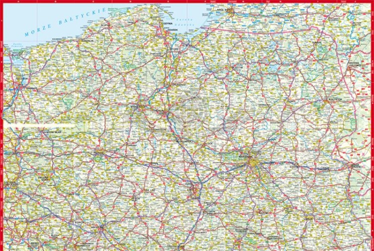 Polska 1:1 400 000. Laminowana mapa kieszonkowa wydawnictwa Expressmap. Strona pierwsza