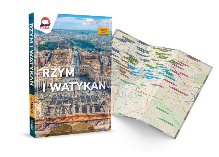 Rzym i Watykan. Inspirator Podróżniczy. Przewodnik + mapa wydawnictwa Pascal. Okładka 2