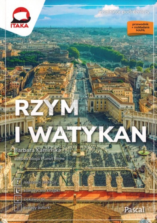 Rzym i Watykan. Inspirator Podróżniczy. Przewodnik + mapa wydawnictwa Pascal. Okładka