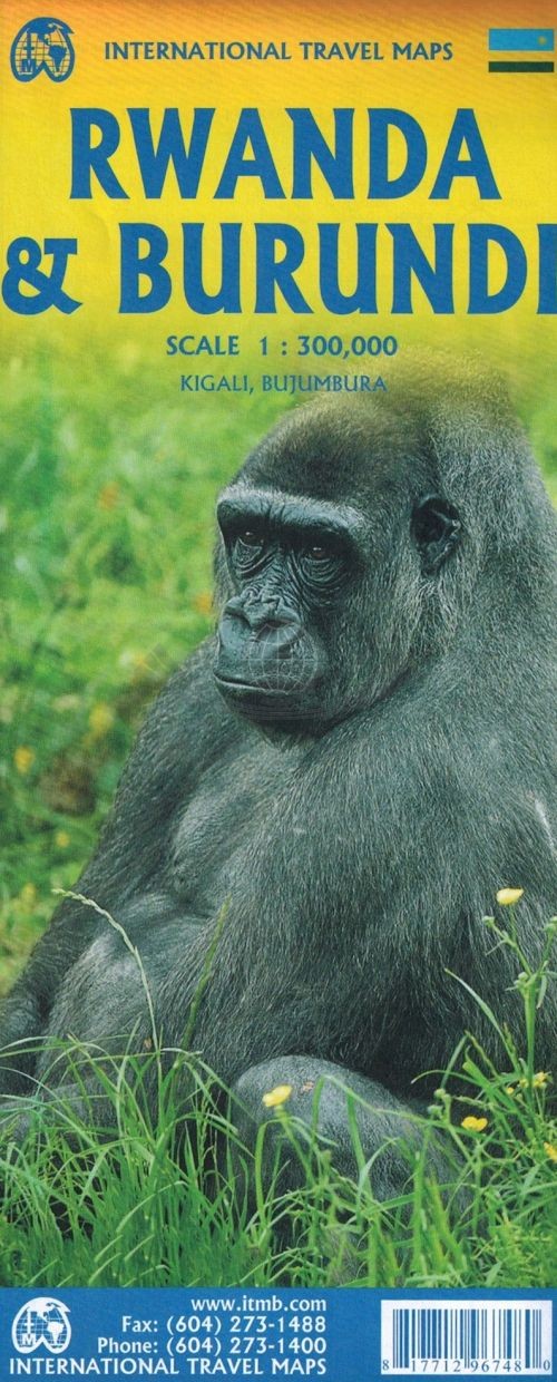 Rwanda i Burundi 1:300 000. Mapa samochodowo-turystyczna. Wyd. 2026. ITMB