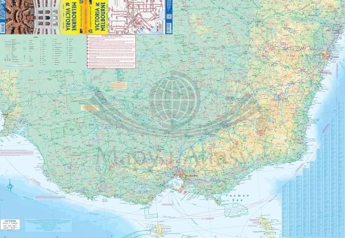 Melbourne i Victoria. Plan miasta / Mapa samochodowo-turystyczna wydawnictwa ITMB. Strona pierwsza