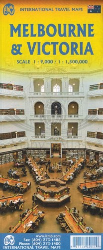 Melbourne i Victoria. Plan miasta / Mapa samochodowo-turystyczna wydawnictwa ITMB. Okładka