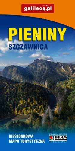 Pieniny, Szczawnica. Kieszonkowa mapa laminowana / Plan miasta wydawnictwa Galileos. Okładka