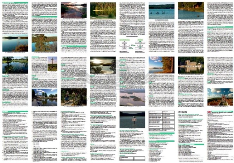 Jezioro Wigry 1:16 000. Laminowana mapa turystyczna, batymetryczna wydawnictwa TD Mapy. Strona druga