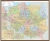 Polska 1:700 000. Kody pocztowe. Mapa administracyjno-drogowa w ramie drewnianej