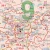 Polska 1:700 000. Kody pocztowe. Mapa administracyjno-drogowa w ramie drewnianej. Fragment 1