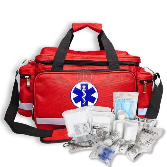 Torba medyczna. TRM-50 + wyposażenie wkład DIN 13164. Pierwsza pomoc