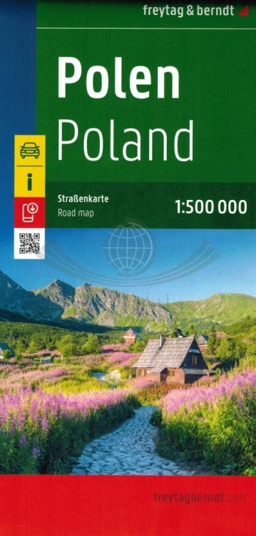 Polska 1:500 000. Mapa samochodowo-turystyczna wydawnictwa Freytag & Berndt. Okładka