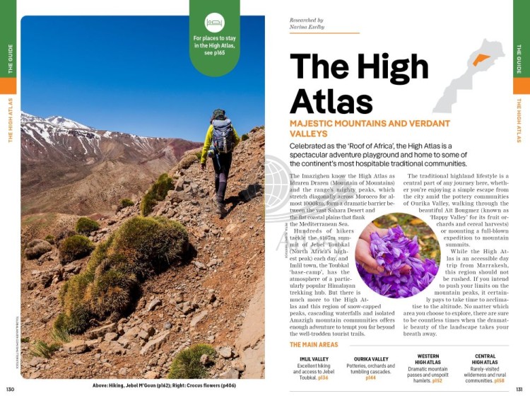 Maroko / Morocco. Przewodnik wydawnictwa Lonely Planet. Przykładowe strony 4