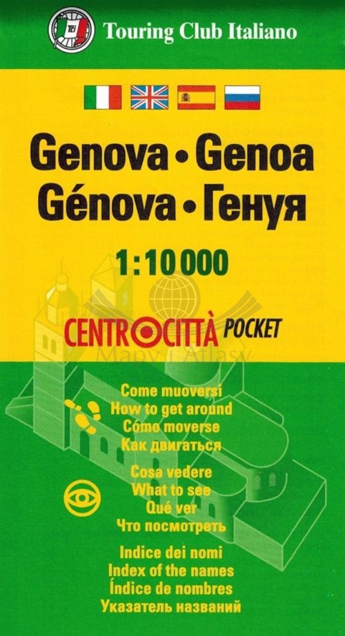 Genua 1:10 000. Mapa / Plan miasta. Wyd. 2026. Touring Club Italiano