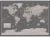 The World / Świat 1:21 200 000. Mapa polityczna do wpinania - wersja Grey. Język angielski