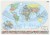 Świat 1:60 000 000. Laminowana, dwustronna podkładka / mapa podręczna. Fizyczna/polityczna. Strona polityczna