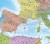Europa 1:10 500 000. Laminowana, dwustronna podkładka / mapa podręczna. Fizyczna/polityczna. Strona polityczna - fragment 2