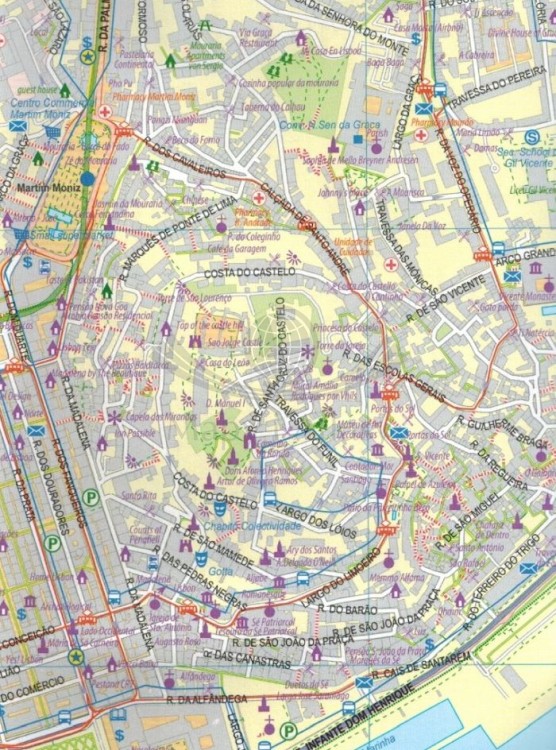 Madera i południowa Portugalia. Wodoodporna mapa samochodowo-turystyczna wydawnictwa ITMB. Fragment 2