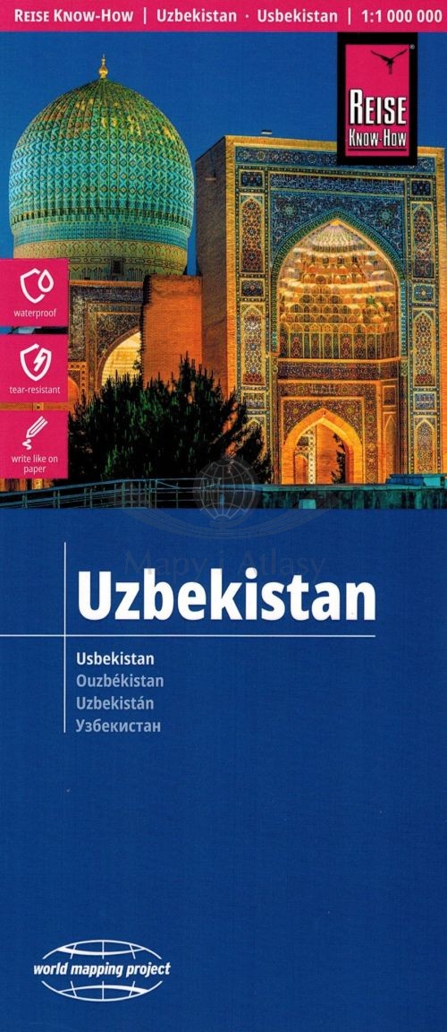 Uzbekistan 1:1 000 000. Wodoodporna mapa samochodowo-turystyczna. Wyd. 2026. Reise Know-How