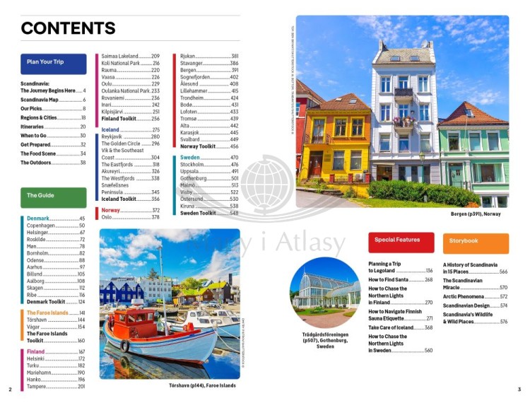 Skandynawia / Scandinavia. Przewodnik wydawnictwa Lonely Planet. Spis treści