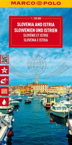 Słowenia, Istria 1:250 000. Wodoodporna mapa samochodowo-turystyczna wydawnictwa Marco Polo. Okładka