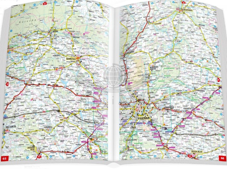 Polska dla profesjonalistów 1:200 000. Atlas samochodowy TIR wydawnictwa ExpressMap. Przykładowe strony 2