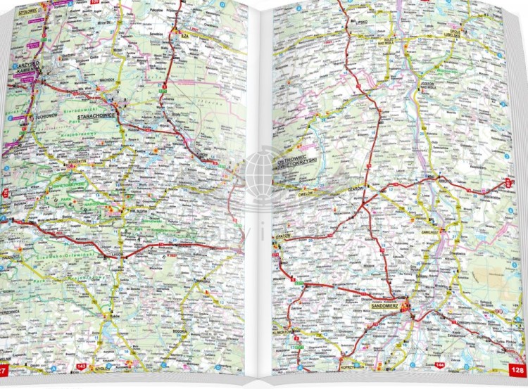 Polska dla profesjonalistów 1:200 000. Atlas samochodowy TIR wydawnictwa ExpressMap. Przykładowe strony 3