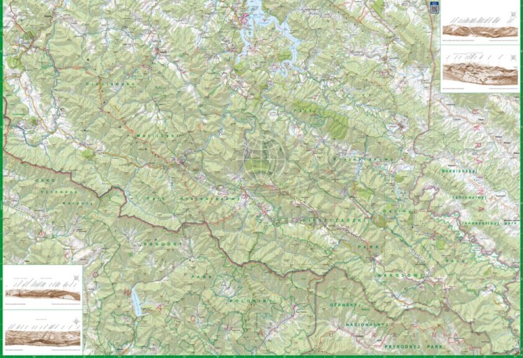 Bieszczady i Góry Sanocko-Turczańskie 1:65 000. Foliowana mapa turystyczna wydawnictwa ExpressMap. Strona druga