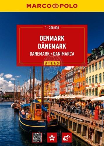 Dania 1:200 000. Atlas samochodowo-turystyczny wydawnictwa Marco Polo. Okładka