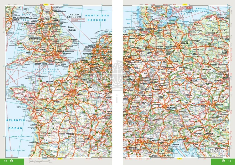 Dania 1:200 000. Atlas samochodowo-turystyczny wydawnictwa Marco Polo. Przykładowe strony 4