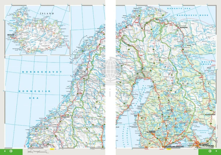 Dania 1:200 000. Atlas samochodowo-turystyczny wydawnictwa Marco Polo. Przykładowe strony 3