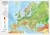 Europa 1:10 500 000. Laminowana, dwustronna podkładka / mapa planszowa. Fizyczna/polityczna. Strona fizyczna