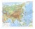 Azja 1:8 000 000. Dwustronna mapa ścienna. Polityczna i fizyczna. Strona fizyczna
