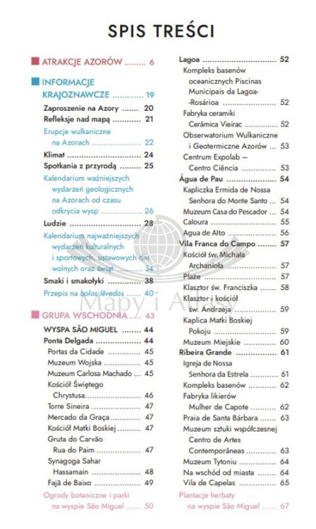 Azory. Przewodnik travelbook wydawnictwa Bezdroża. Spis treści 1
