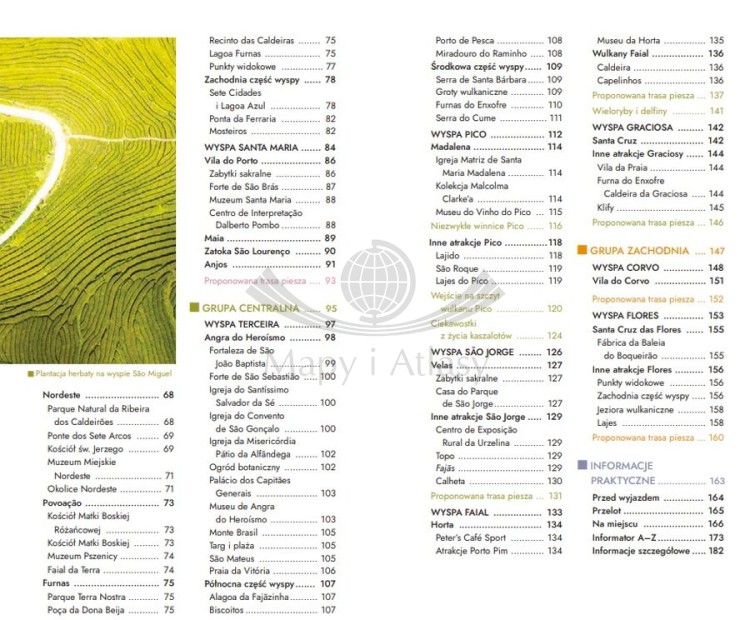 Azory. Przewodnik travelbook wydawnictwa Bezdroża. Spis treści 2