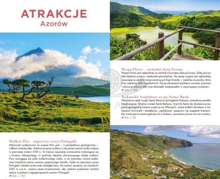 Azory. Przewodnik travelbook wydawnictwa Bezdroża. Przykładowe strony 1
