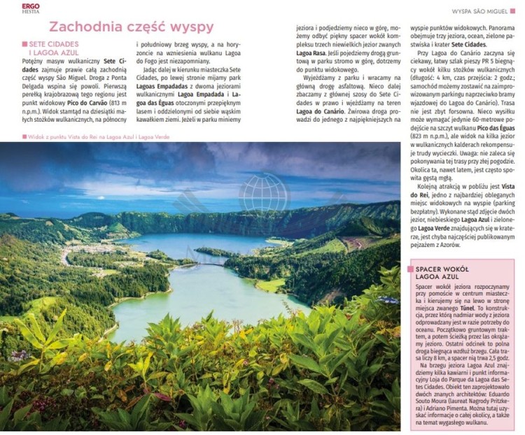 Azory. Przewodnik travelbook wydawnictwa Bezdroża. Przykładowe strony 3