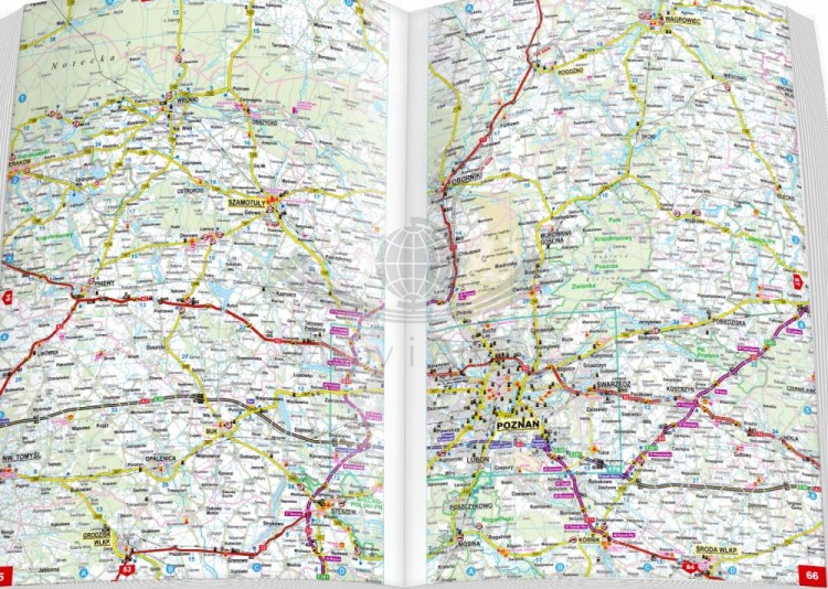 Polska dla profesjonalistów 1:200 000. Atlas samochodowy TIR + pierwsza pomoc wydawnictwa ExpressMap. Przykładowe strony 2