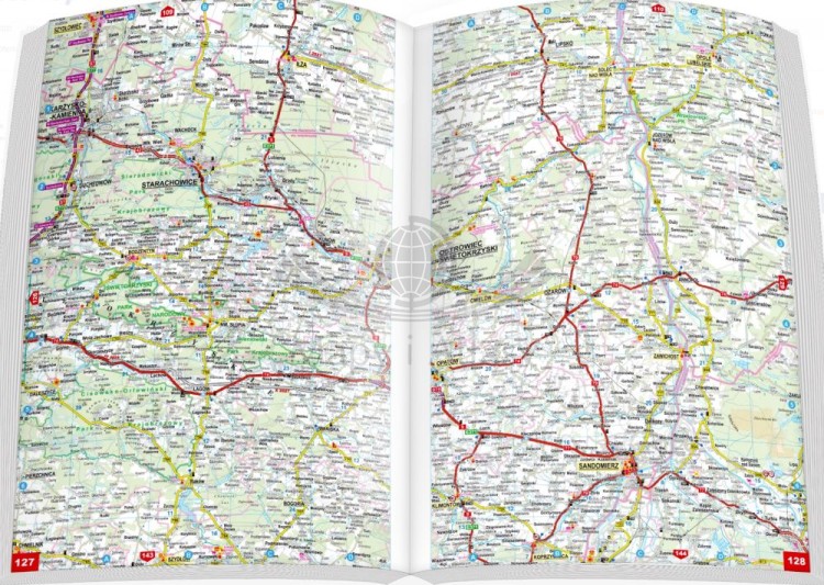 Polska dla profesjonalistów 1:200 000. Atlas samochodowy TIR + pierwsza pomoc wydawnictwa ExpressMap. Przykładowe strony 3