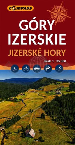 Góry Izerskie / Jizerske Hory 1:35 000. Mapa turystyczna wydawnictwa Compass. Okładka